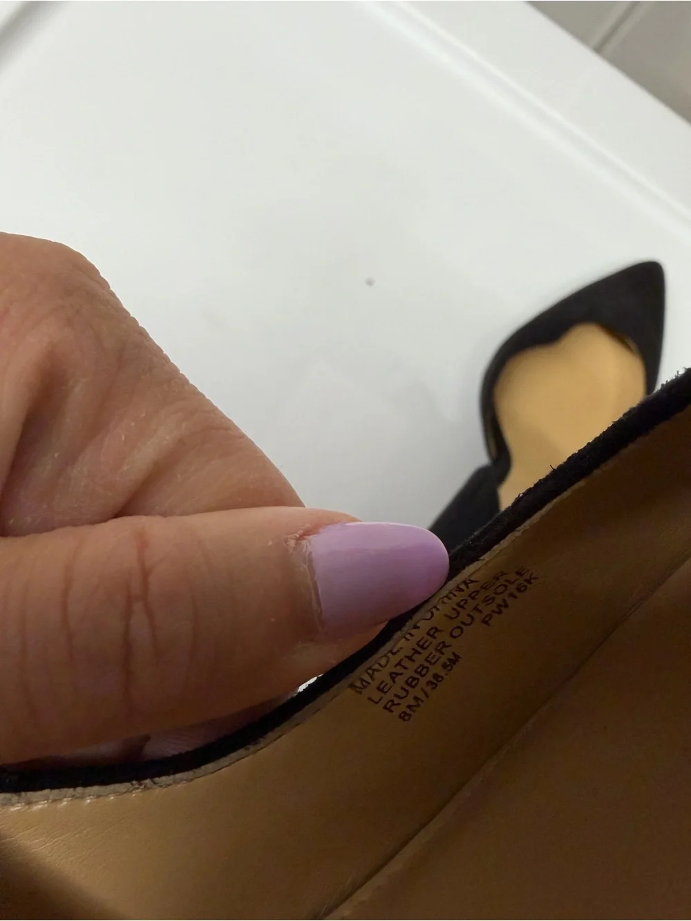 Michael Kors Black Suede Pointed Toe D'Orsay Pumps
